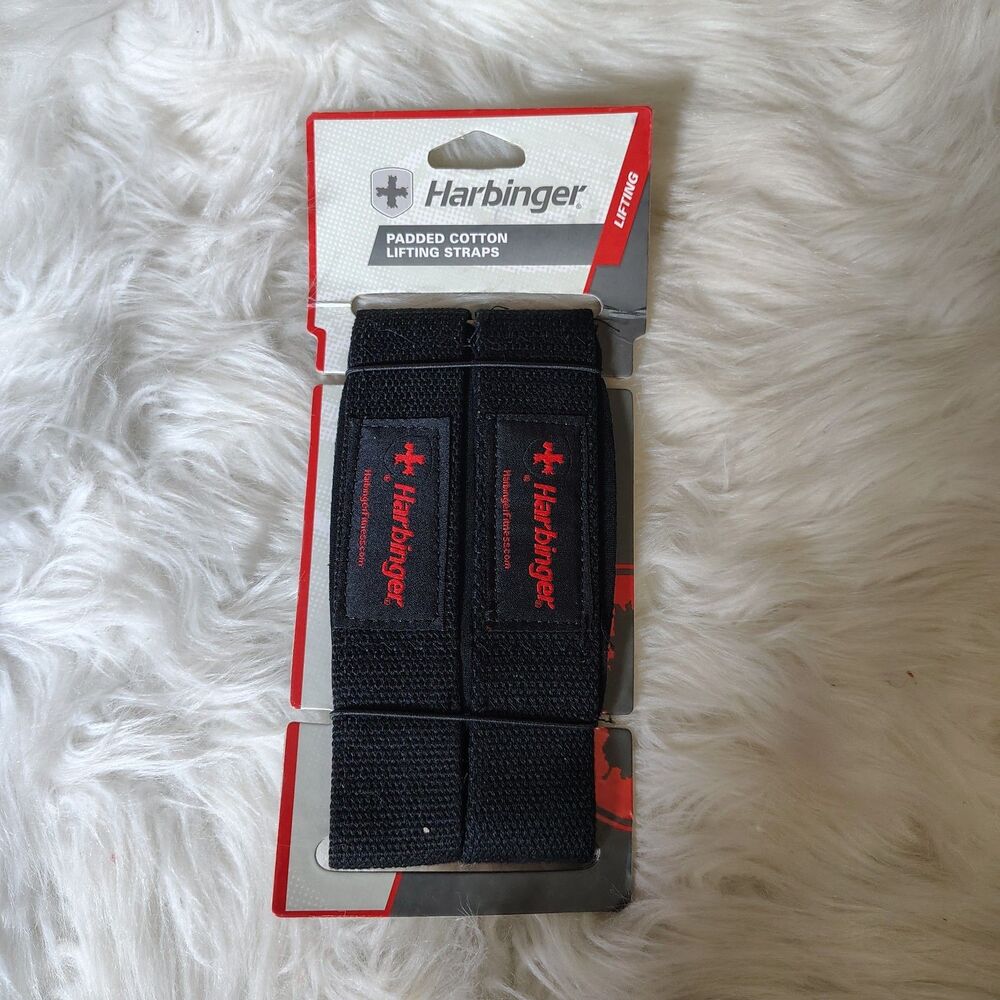 Harbinger Padded Weight Lifting Straps – NeoTek Grip Support – New/Rt1